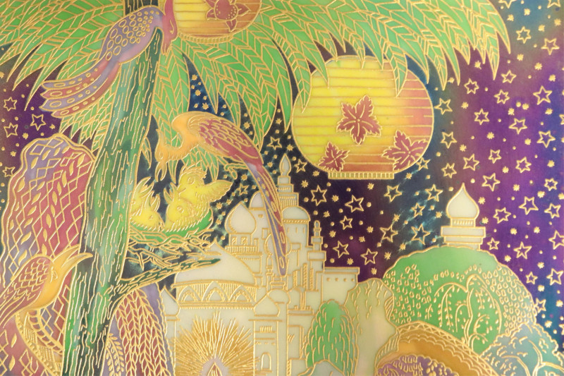 Wedgwood Fairyland Lustre Plaque Enchanted Palace