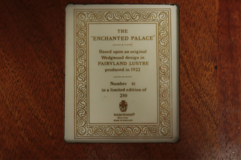 Wedgwood Fairyland Lustre Plaque Enchanted Palace