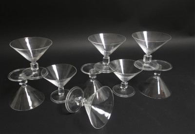 37 Pieces of Contemporary Clear Glass Stemware