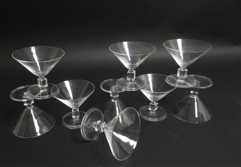 37 Pieces of Contemporary Clear Glass Stemware