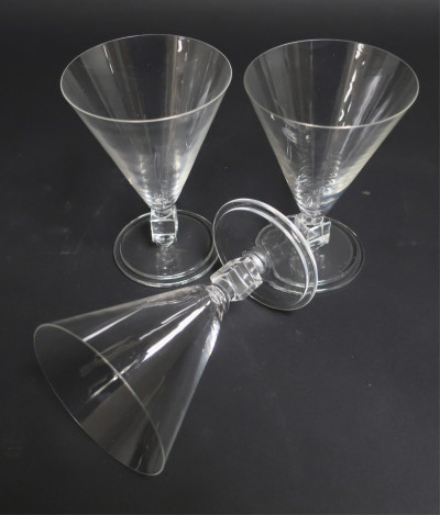 37 Pieces of Contemporary Clear Glass Stemware