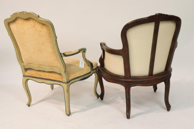 Louis XV Style Fauteuil and Bergere