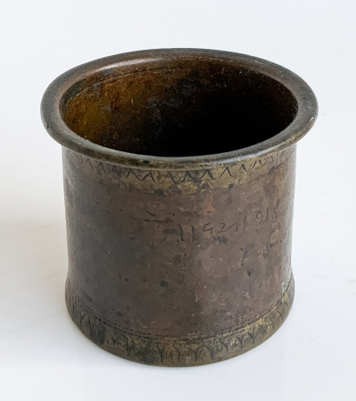 Nepalese Bronze Cups and Serving Tray